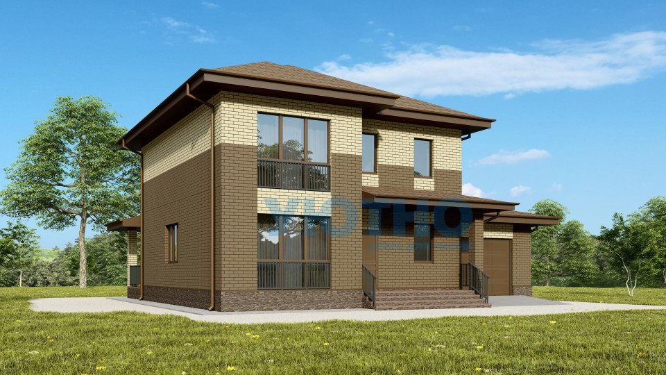 Проект дома Брайтон с гаражом