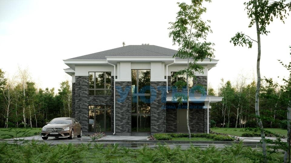 Проект дома Веванта Флай 175 м2 (фасад Рёке)